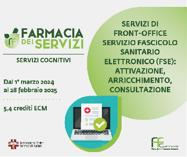 Servizi Di Front-Office Servizio Fascicolo Sanitario Elettronico (Fse): Attivazione, Arricchimento, Consultazione 2024